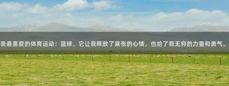 我最喜爱的体育运动：篮球，它让我释放了紧张的心情，也给了我无穷的力量和勇气。